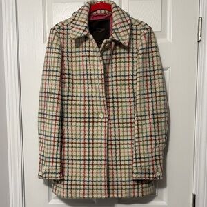 Coach plaid Peacoat